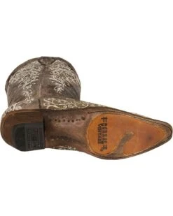 Corral Women's Crater With Bone Embroidery Western Boots - Snip Toe -Ariat Western Outfitters 045S76 41 BM