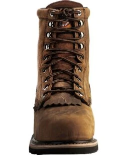 Justin Men's Pulley Waterproof MetGuard 8" Lace-Up Work Boots - Composite Toe -Ariat Western Outfitters 050D00 41 FT