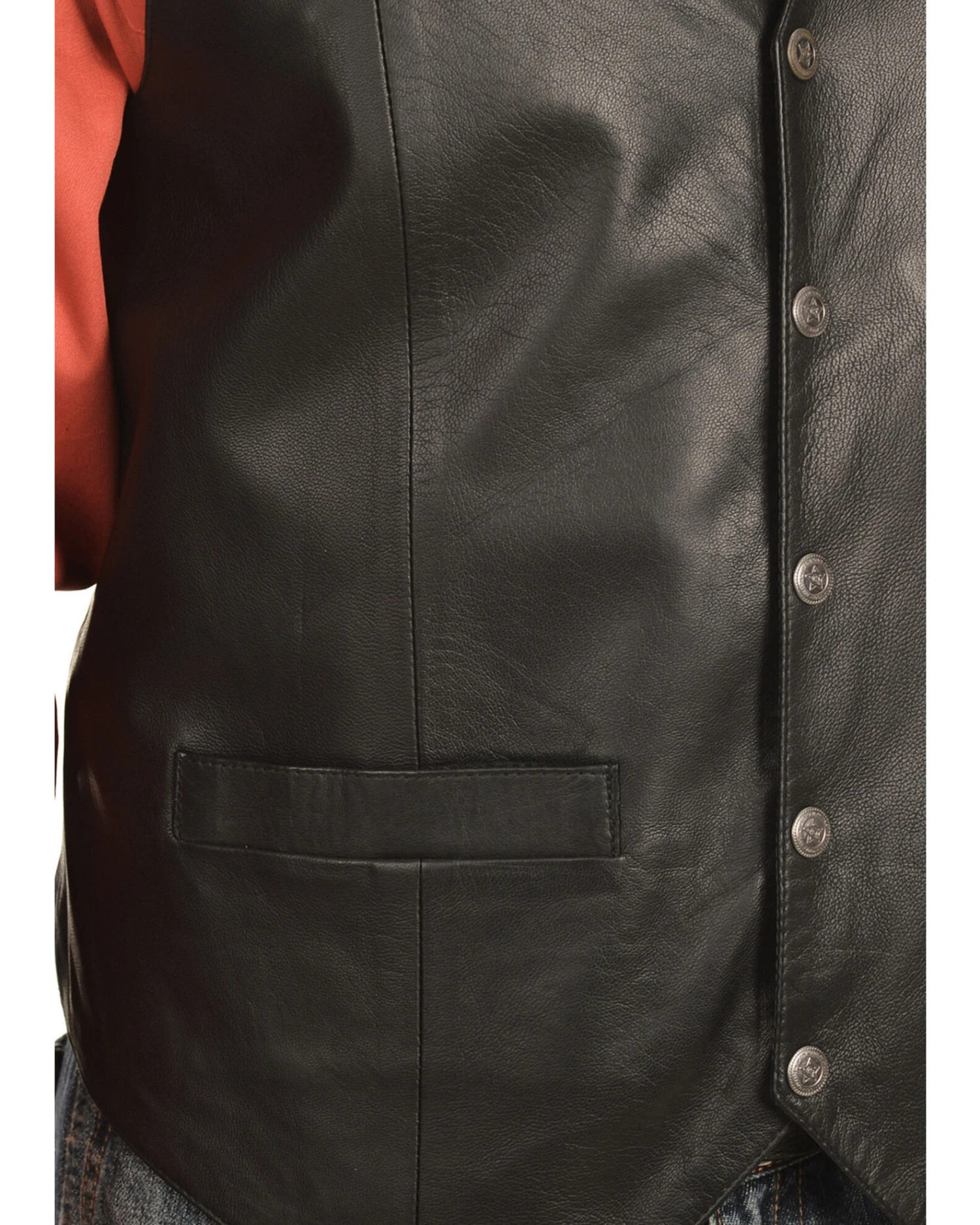 Scully Men's Lamb Leather Vest 3 Scully Men's Lamb Leather Vest - Image 3