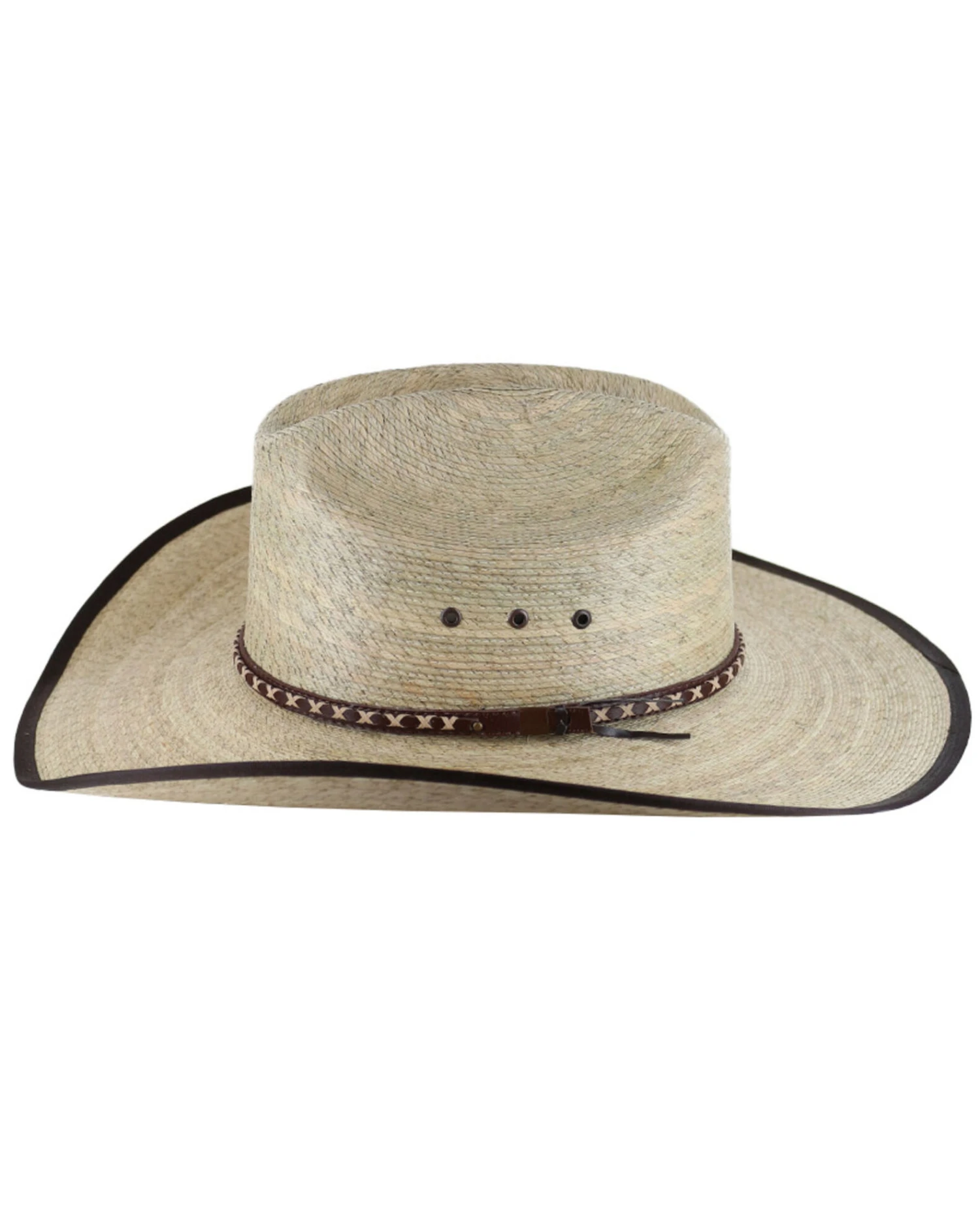 Cody James® Men's Brown Trimmed Straw Hat 5 Cody James® Men's Brown Trimmed Straw Hat - Image 5