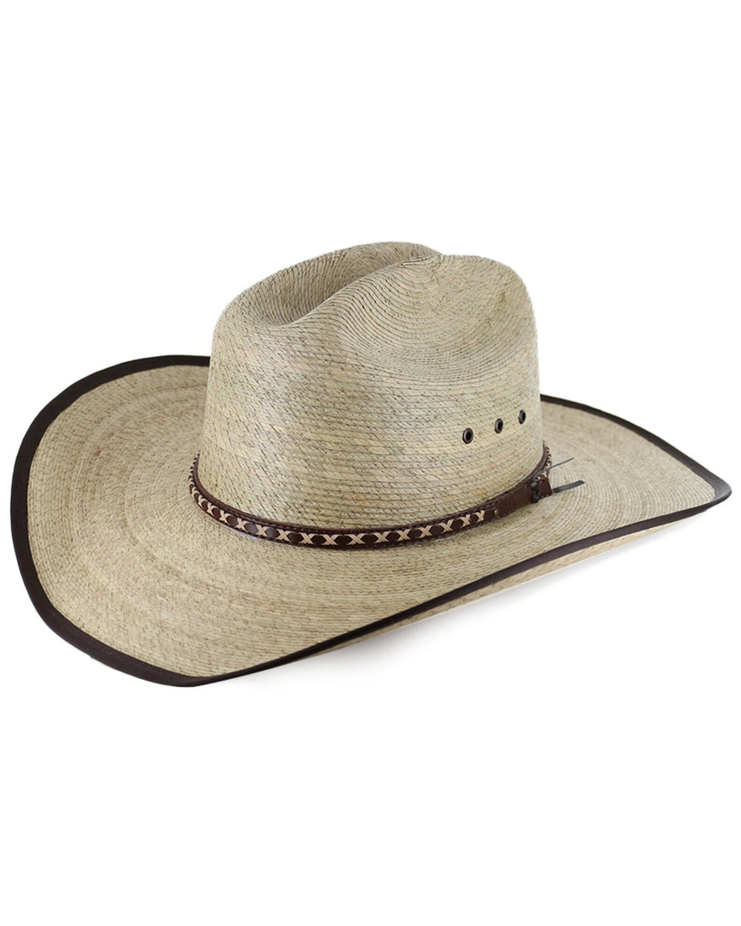 Cody James® Men's Brown Trimmed Straw Hat 1 Cody James® Men's Brown Trimmed Straw Hat