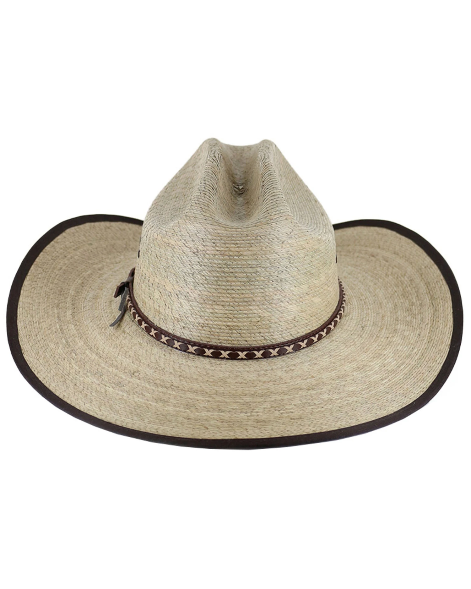 Cody James® Men's Brown Trimmed Straw Hat 3 Cody James® Men's Brown Trimmed Straw Hat - Image 3