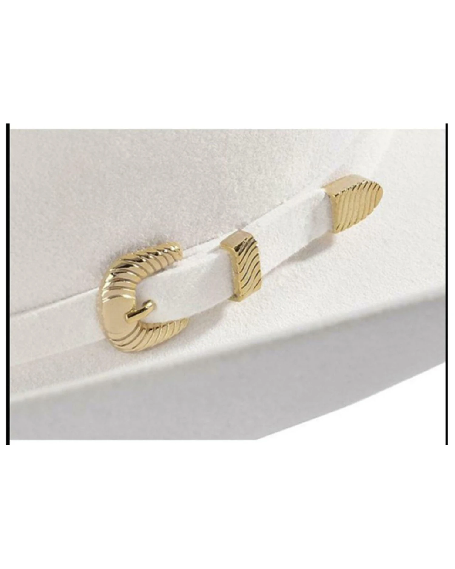 Larry Mahan Men's White 6X Western Wool Felt Hat 2 Larry Mahan Men's White 6X Western Wool Felt Hat - Image 2