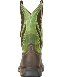 Ariat Men's Brown Workhog VentTek Work Boots - Square Toe -Ariat Western Outfitters 2000205228 200 BK