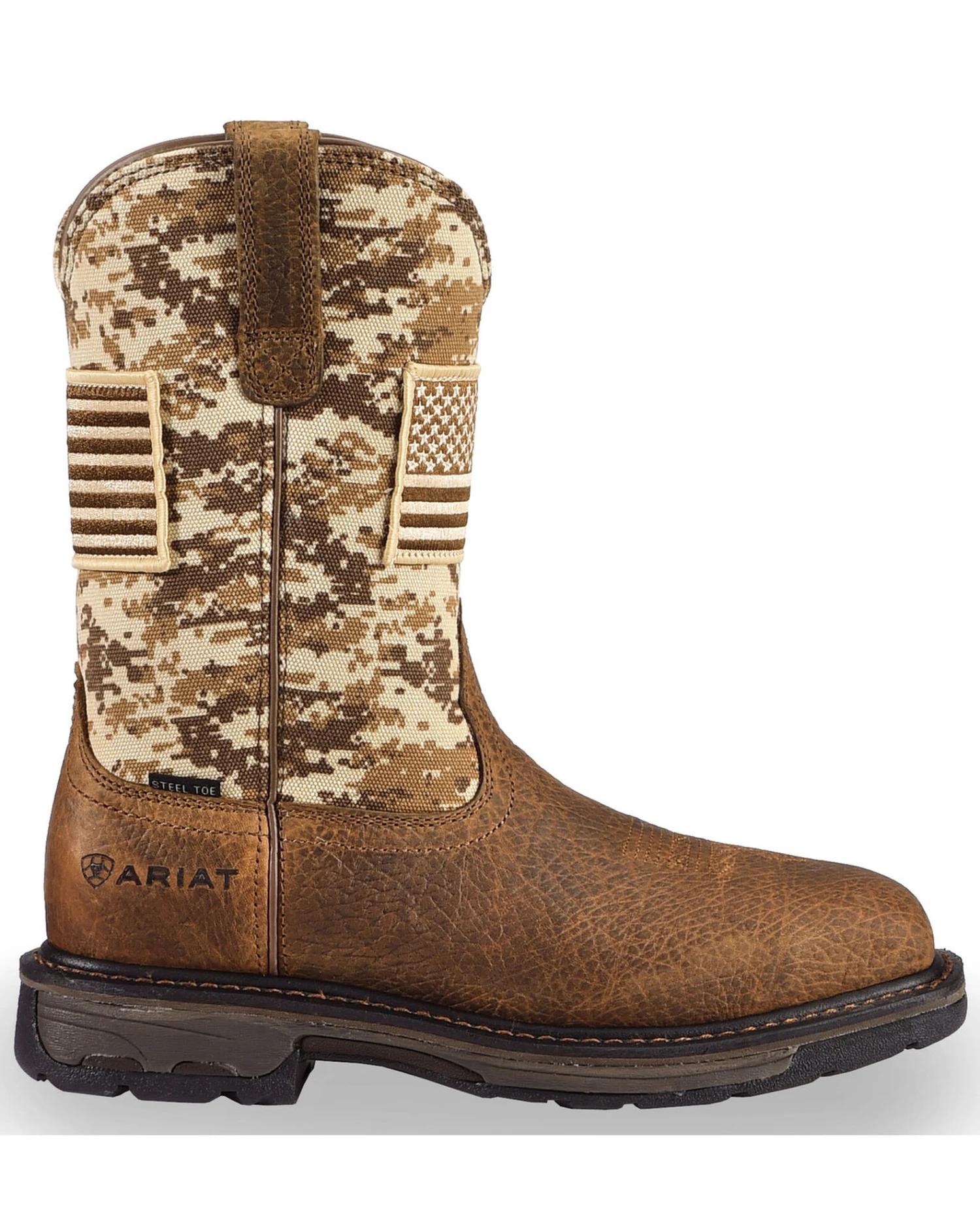 Ariat Men's Workhog Patriot Western Boots - Steel Toe 2 Ariat Men's Workhog Patriot Western Boots - Steel Toe - Image 2