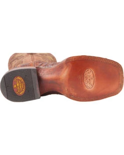 El Dorado Men's Handmade Caiman Back Brass Stockman Boots - Broad Square Toe -Ariat Western Outfitters 2000221949 221 BM