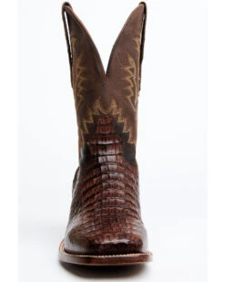 El Dorado Men's Handmade Caiman Back Brass Stockman Boots - Broad Square Toe -Ariat Western Outfitters 2000221949 221 P4