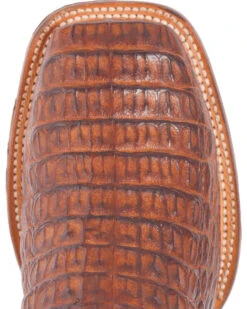 El Dorado Men's Handmade Caiman Back Brass Stockman Boots - Broad Square Toe -Ariat Western Outfitters 2000221949 221 TP