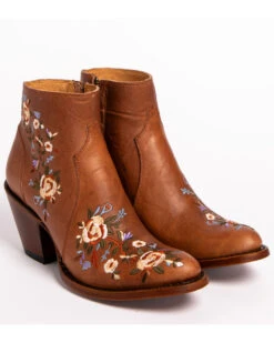 Shyanne Women's Millie Floral Embroidered Booties - Round Toe 10 Shyanne Women's Millie Floral Embroidered Booties - Round Toe -Ariat Western Outfitters 2000222872 200 FT