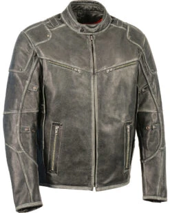 Milwaukee Leather Men's Vintage Distressed Triple Vented Jacket