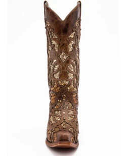 Corral Women's Golden Luminary Roots Western Boots - Snip Toe -Ariat Western Outfitters 2000245368 281 P4