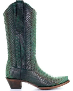 Corral Women's Full Python Woven Western Boots - Snip Toe -Ariat Western Outfitters 2000253807 440 RT