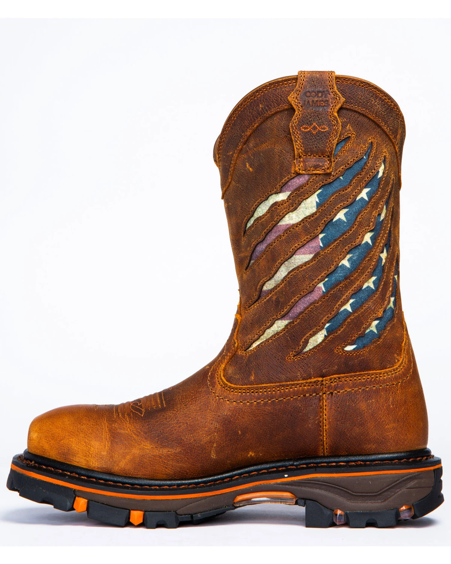 Cody James Men's Flag Western Work Boots - Nano Composite Toe 5 Cody James Men's Flag Western Work Boots - Nano Composite Toe - Image 5
