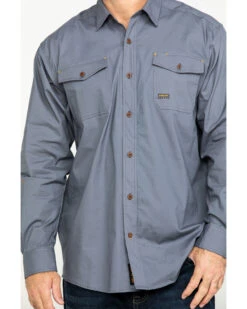 Ariat Men's Steel Rebar Made Tough Durastretch Long Sleeve Work Shirt  -Ariat Western Outfitters 2000282058 060 P4