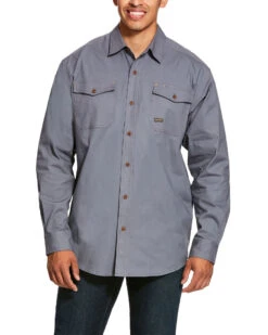 Ariat Men's Steel Rebar Made Tough Durastretch Long Sleeve Work Shirt - Big & Tall 