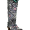 Corral Women's Floral Embroidery & Rhinestones Western Boots - Snip Toe