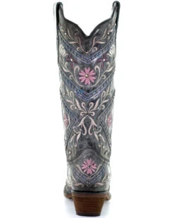 Corral Women's Floral Embroidery & Rhinestones Western Boots - Snip Toe 8 Corral Women's Floral Embroidery & Rhinestones Western Boots - Snip Toe -Ariat Western Outfitters 2000288724 001 P4