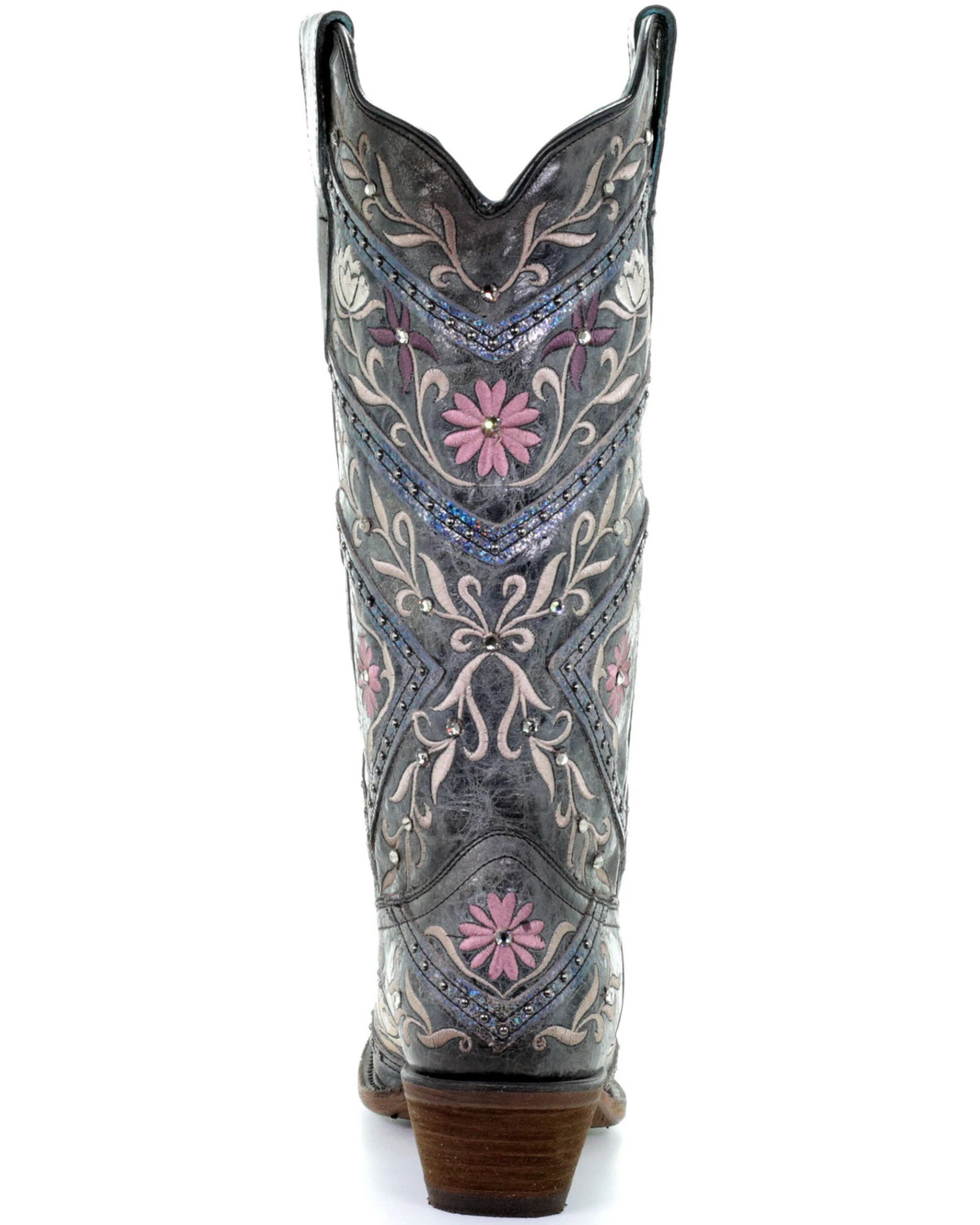 Corral Women's Floral Embroidery & Rhinestones Western Boots - Snip Toe 4 Corral Women's Floral Embroidery & Rhinestones Western Boots - Snip Toe - Image 4