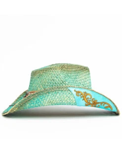 Shyanne Women's Cactus Flower Western Straw Hat  -Ariat Western Outfitters 2000289844 400 P3