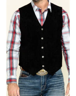 Cody James Men's Angus Suede Vest  -Ariat Western Outfitters 2000291052 001 P4