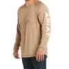 Ariat Men's Khaki Rebar Heat Fighter Long Sleeve Work Pocket T-Shirt 