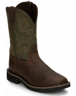 Justin Men's Driller Western Work Boots - Steel Toe