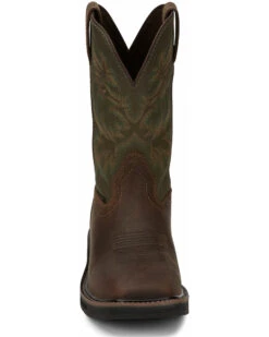 Justin Men's Driller Western Work Boots - Steel Toe -Ariat Western Outfitters 2000332452 201 P5