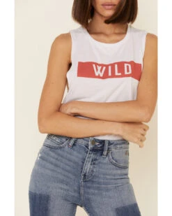 Wondery Women's Wild Bar Graphic Muscle Tank Top 7 Wondery Women's Wild Bar Graphic Muscle Tank Top -Ariat Western Outfitters 2000336327 100 P3