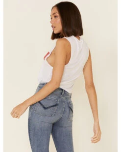 Wondery Women's Wild Bar Graphic Muscle Tank Top 9 Wondery Women's Wild Bar Graphic Muscle Tank Top -Ariat Western Outfitters 2000336327 100 P5