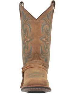 Laredo Women's Tan Turquoise Stitching Western Boots - Square Toe -Ariat Western Outfitters 2000337535 200 P4