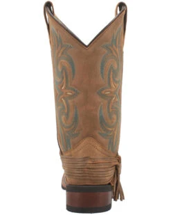 Laredo Women's Tan Turquoise Stitching Western Boots - Square Toe -Ariat Western Outfitters 2000337535 200 P5