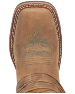 Laredo Women's Tan Turquoise Stitching Western Boots - Square Toe -Ariat Western Outfitters 2000337535 200 P6