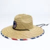 Cody James Men's USA Strong Lifeguard Straw Sun Hat 