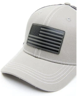 Cody James Men's Gray Flag Patch Mesh Back Ball Cap 5 Cody James Men's Gray Flag Patch Mesh Back Ball Cap -Ariat Western Outfitters 2000339182 020 P3
