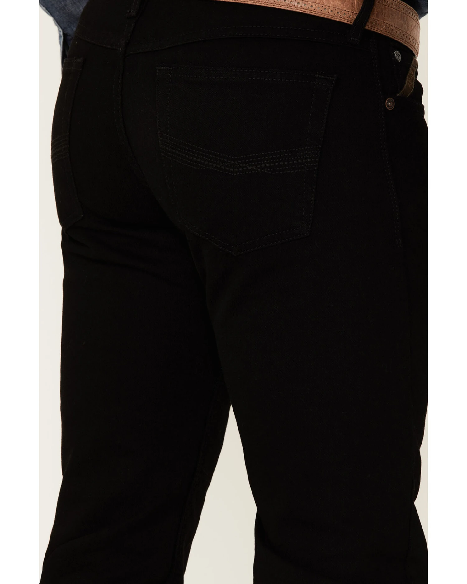 Ariat Men's M7 Black Legacy Wash Stretch Slim Straight Jeans 4 Ariat Men's M7 Black Legacy Wash Stretch Slim Straight Jeans - Image 4