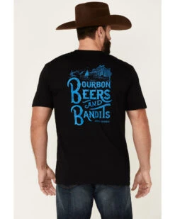 Cody James Men's Bourbon Beers Bandits Graphic Short Sleeve T-Shirt  -Ariat Western Outfitters 2000343164 610 P4