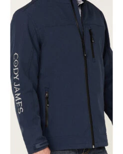 Cody James Core Men's Steamboat Logo Zip-Front Softshell Jacket  -Ariat Western Outfitters 2000343274 410 P3