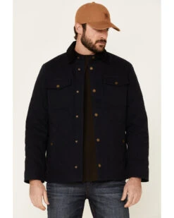 Pendleton Men's Solid Quilted Canvas Snap-Front Shirt JacketÂ