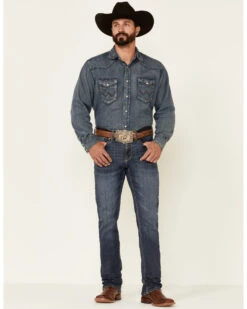 Cody James Men's Dark Wash Courtright Stretch Slim Straight JeansÂ