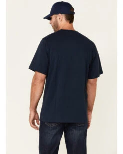 Hawx Men's Solid Navy Forge Short Sleeve Work Pocket T-Shirt 7 Hawx Men's Solid Navy Forge Short Sleeve Work Pocket T-Shirt -Ariat Western Outfitters 2000345269 410 P4