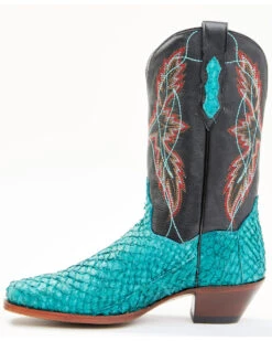 Dan Post Women's Exotic Seabass Skin Western Boots - Square Toe -Ariat Western Outfitters 2000352666 919 P3