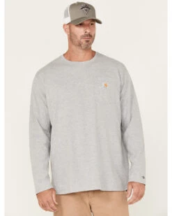 Carhartt Men's Force Relaxed Fit Midweight Long Sleeve Logo Pocket Work T-Shirt