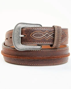Cody James Men's Pebbled Leather Western Belt