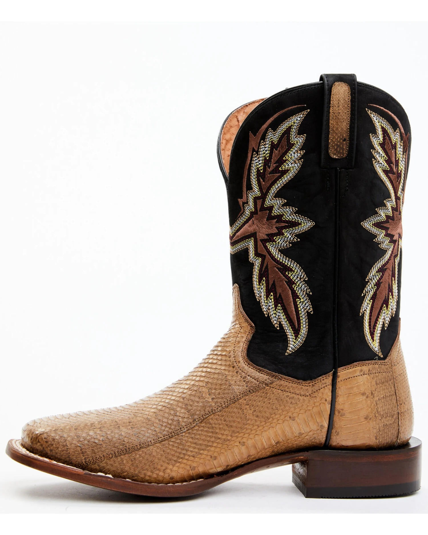 Dan Post Men's Taupe Water Snake Exotic Western Boots - Broad Square Toe 3 Dan Post Men's Taupe Water Snake Exotic Western Boots - Broad Square Toe - Image 3