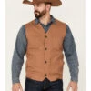 Blue Ranchwear Men's Solid Button-Down Duck Canvas Vest 