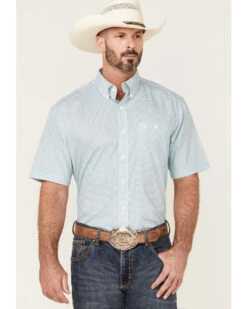 George Strait By Wrangler Men's Short Sleeve Button Down Western Shirt 