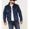 Wrangler X Fender Men's Cowboy Rockstar Patch Denim Jacket 