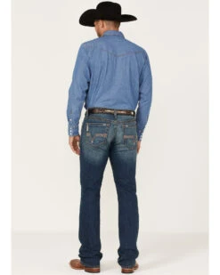 Cinch Men's Ian Dark Stonewash Performance Stretch Slim Bootcut Jeans  -Ariat Western Outfitters 2000362785 402 P3