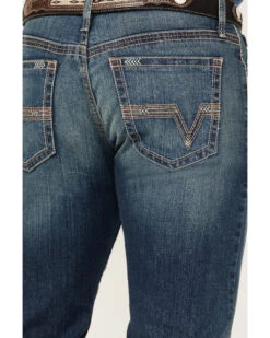 Cinch Men's Ian Dark Stonewash Performance Stretch Slim Bootcut Jeans  -Ariat Western Outfitters 2000362785 402 P4