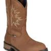 Tony Lama Men's Boom Saddle Cowhide Pull On Western Work Boots - Composite Toe 